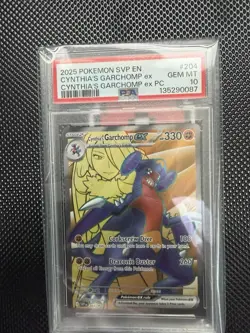 2025 Cynthia's Garchomp ex 204 Sv: Scarlet & Violet Promo Cards Holo PSA 10❄✨ - Image 3