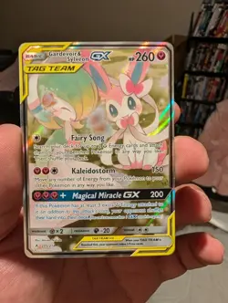 Pokemon Gardevoir & Sylveon GX Alternate Art 205/214 Tag Team Unbroken Bonds MP - Image 2