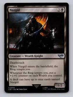 NAZGUL (0333) 333 UNIVERSES BEYOND: LOTR: TALES OF MIDDLE-EARTH MTG LP - Image 1