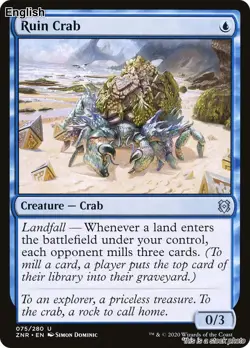 MTG Ruin Crab [ZNR - 75] LP - Image 1