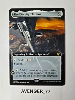Magic Gathering MTG #0354 The Eternity Elevator Extended Art Edge of Eternities - Image 1