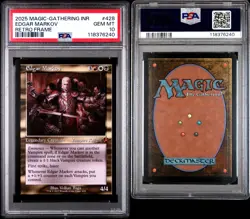 2025 MTG INNISTRAD REMASTERED #428 EDGAR MARKOV RETRO FRAME PSA 10 - Image 3
