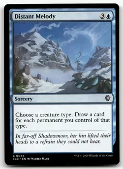 Distant Melody #45 (NM) Commander: Lorwyn Eclipsed ECC Magic MTG - Image 1