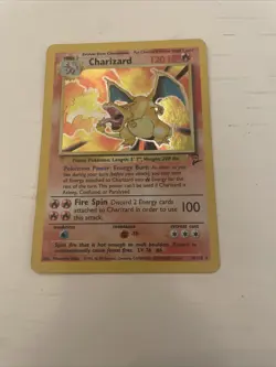 Charizard Holo Rare 4/130 Base Set 2 Lightly Played Pokemon TCG - Image 2