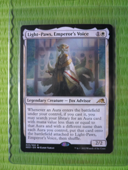 Light-Paws, Emperor's Voice 025 MTG Kamigawa: Neon Dynasty Rare Regular - Image 1