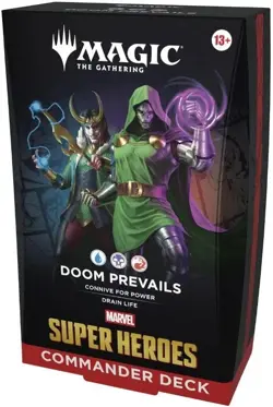 MTG Marvel Super Heroes Commander Deck Doom Prevails Doctor Doom English Sealed - Image 1