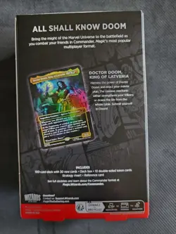 MTG Marvel Super Heroes Commander Deck Doom Prevails Doctor Doom English Sealed - Image 2