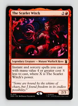 The Scarlet Witch 0151 (R) MTG Marvel Super Heroes (MSH) - Image 1