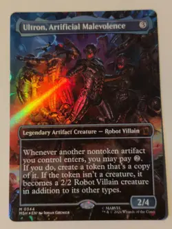 ULTRON, ARTIFICIAL MALEVOLENCE (BORDERLESS) (344) Marvel Super Heroes FOIL - Image 1