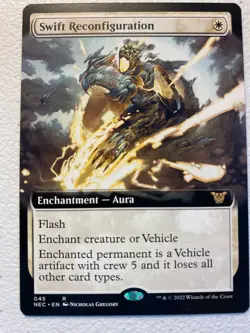 MTG 1x EXTENDED ART Swift Reconfiguration # 45 Kamigawa Neon Dynasty Magic x1 NM - Image 1