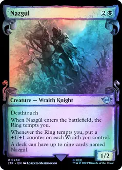 Magic The Gathering MTG NAZGUL (730) SHOWCASE SCROLL FOIL The Lord of the Rings - Image 1