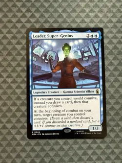 MTG Leader, Super-Genius #0064 Rare Marvel Super Heroes (MSH) - Image 1