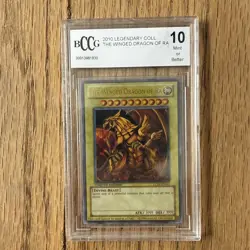 Set of 3 God Cards Obelisk Slifer Ra LC01 EN001 EN002 EN003 2010 Yugioh BGS 10 - Image 4