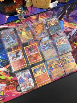 Pokemon Charizard 12 Card Lot GX, Mega EX Promo, Prismatic Full Art - Image 1