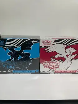 Pokemon Black Bolt and White Flare Elite Trainer Box ETB Set of 2 - Image 1