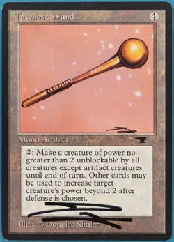 Tawnos's Wand Antiquities NM Artifact Uncommon SIGNED CARD (402431) ABUGames - Image 1