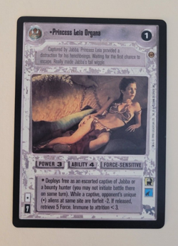 Princess Leia Organa Jabbas Palace Star Wars CCG Customizeable Card Game SWCCG - Image 1