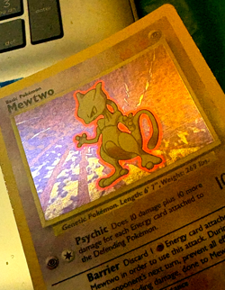 Mewtwo 10/102 Holo Rare Base Set Unlimited Pokemon English LP Card - Image 3