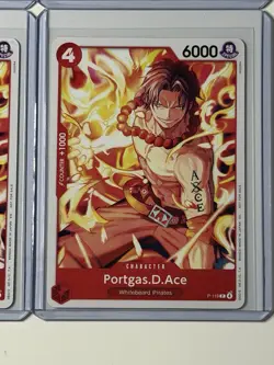 Portgas D. Ace P-119 Pirate Party Promo English One Piece 4 Card Play Set Lot - Image 5