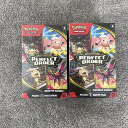 Pokemon TCG Mega Evolution Perfect Order Booster Bundle New Factory Sealed - Image 1