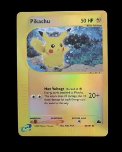 Pokemon TCG Pikachu 84/144 Skyridge Reverse Holo E-Reader Vintage NM Rare Card - Image 1