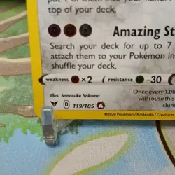 Pokemon Jirachi 119/185 Swsh04: Vivid Voltage Amazing Rare Holo 70 HP Psychic - Image 5