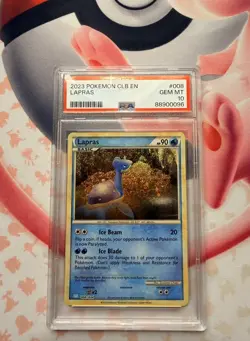 PSA 10 Lapras 008 Trading Card Game Classic Pokemon 2023 - Image 1