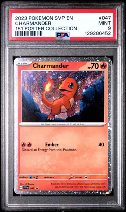 PSA 9 Charmander 047 Black Star Promo - Pokemon Scarlet & Violet: 151 ENGLISH - Image 1