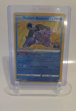 Radiant Blastoise 018/078 Pokemon GO Holo - Image 1