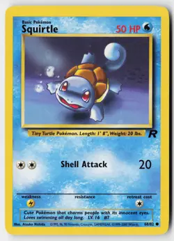Pokemon Squirtle - 68/82 - Common Team Rocket Unlimited MP - Image 1