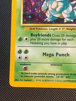 Pokemon Nidoqueen 7/64 Jungle Holo Rare Unlimited 1999 WOTC Vintage LP - Image 3