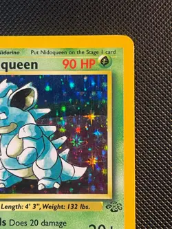 Pokemon Nidoqueen 7/64 Jungle Holo Rare Unlimited 1999 WOTC Vintage LP - Image 5