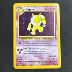 Hypno 8/62 Fossil Holo Pokemon - Image 1