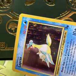 Pokemon TCG | Fossil Set Lapras Holo Rare 10/62 | NM - Image 3