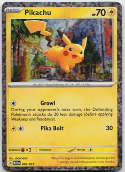 Pikachu 006/015 holo Promo McDonald's Collection 2023 Pokemon Holo Near Mint - Image 1