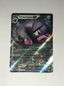 Pokemon Oinkologne ex 158/198 Base Set Scarlet & Violet Double Rare NM 1113#132 - Image 1