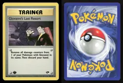 Giovanni's Last Resort 105/132 Gym Challenge 1st Edition NM/M Pokemon - Image 3