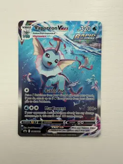 Pokemon - Vaporeon Vmax Alternate Art SWSH182 EXCELLENT CONDITIONING - Image 1