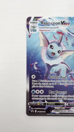 Pokemon - Vaporeon Vmax Alternate Art SWSH182 EXCELLENT CONDITIONING - Image 2