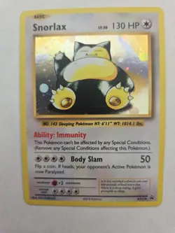 The Pokemon Company Snorlax XY179 Black Star Promo Holo 130 HP English 2016 - Image 1