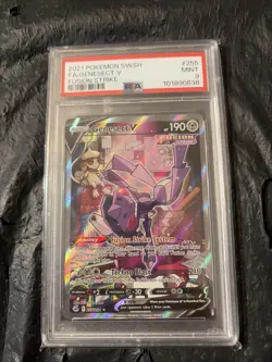PSA 9 Genesect V (Alternate Art) 255/264 Fusion Strike Ultra Rare Pokemon Card - Image 1