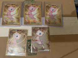 Pokemon TCG Celebrations Mew ex 88/92 Full Art Holo English Lot of 5 - Image 1