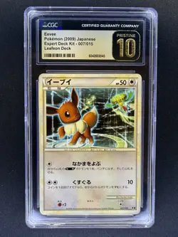 Pokemon Eevee Expert Deck Kit Leafeon Deck Japanese #007 - CGC Pristine 10 - Image 1
