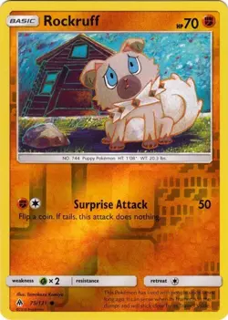 Rockruff - 75/131 - Reverse Holo - Forbidden Light - NM/M - Image 1