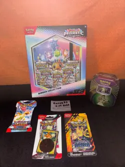 Pokemon TCG: Prismatic Evolutions Binder Collection + LARGE SEALED LOT. - Image 1