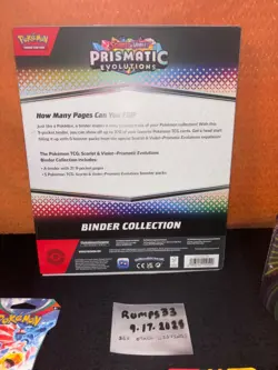 Pokemon TCG: Prismatic Evolutions Binder Collection + LARGE SEALED LOT. - Image 2