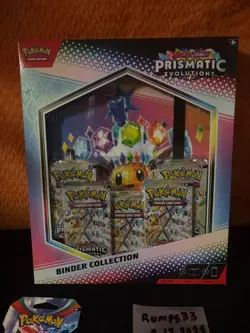Pokemon TCG: Prismatic Evolutions Binder Collection + LARGE SEALED LOT. - Image 3