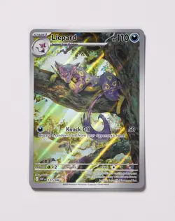 Liepard 137/086 Illustration Rare White Flare Pokemon Holo Near Mint - Image 1