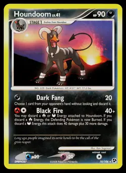 Pokemon Card Great Encounters Houndoom 18/106 Rare - Image 1