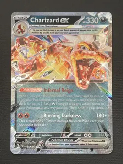 Charizard Ex 054/091 SV Scarlet & Violet Double Rare Holo Pokemon Near Mint NM - Image 1